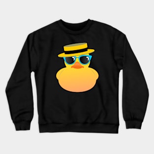 Boater Hat Rubber Duck Crewneck Sweatshirt